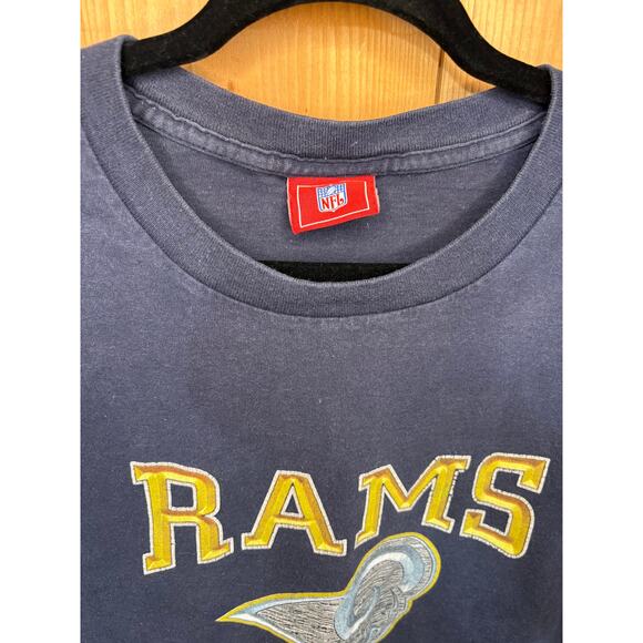 Saint Louis Rams Navy Blue T-Shirt Size Large - Picture 3 of 5